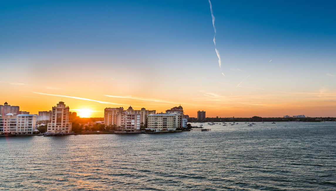 Sarasota, Florida Sunrise in Spring